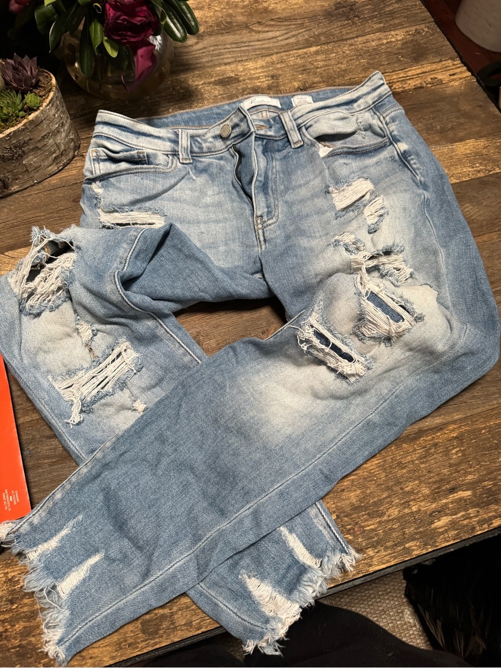 KanCan Light Blue Distressed Skinny Jeans